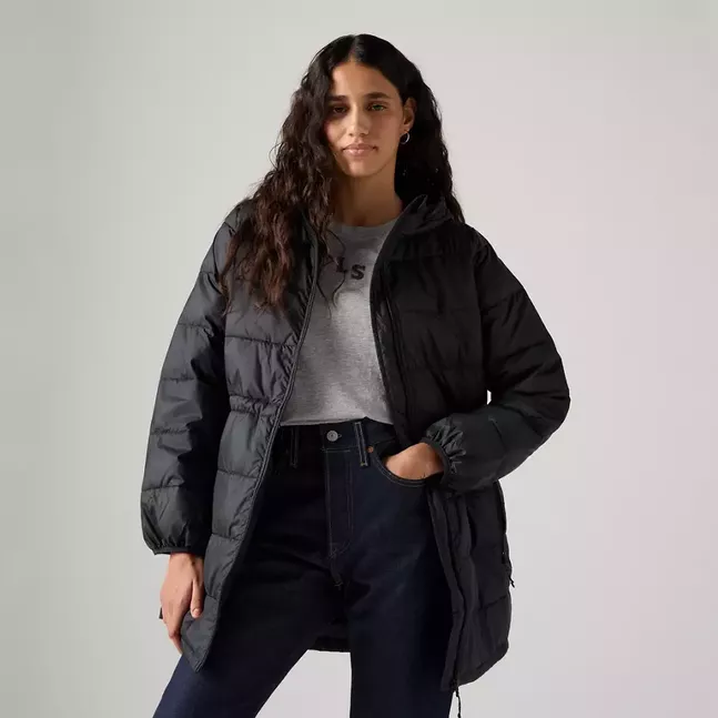 PIPER POLY PACKABLE MIDI JACKET