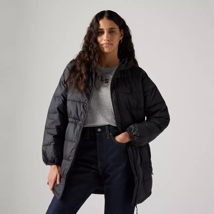 PIPER POLY PACKABLE MIDI JACKET