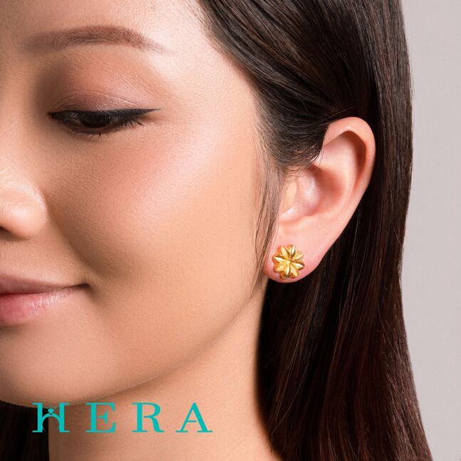 Алтан ээмэг /Матт цэцэгтэй/