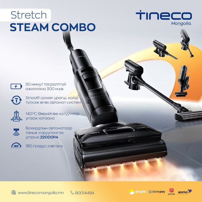 Tineco stretch steam combo