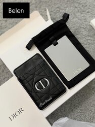 Dior card holder with mirror 