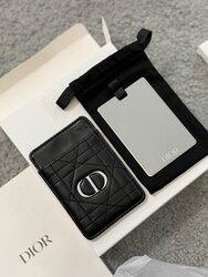 Dior card holder with mirror 