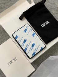 Dior card holder with mirror 