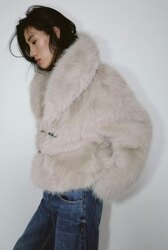 Faux fur jacket