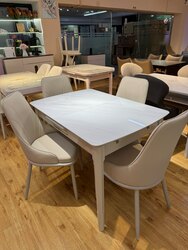 Шилэн тавцантай ширээ сандал