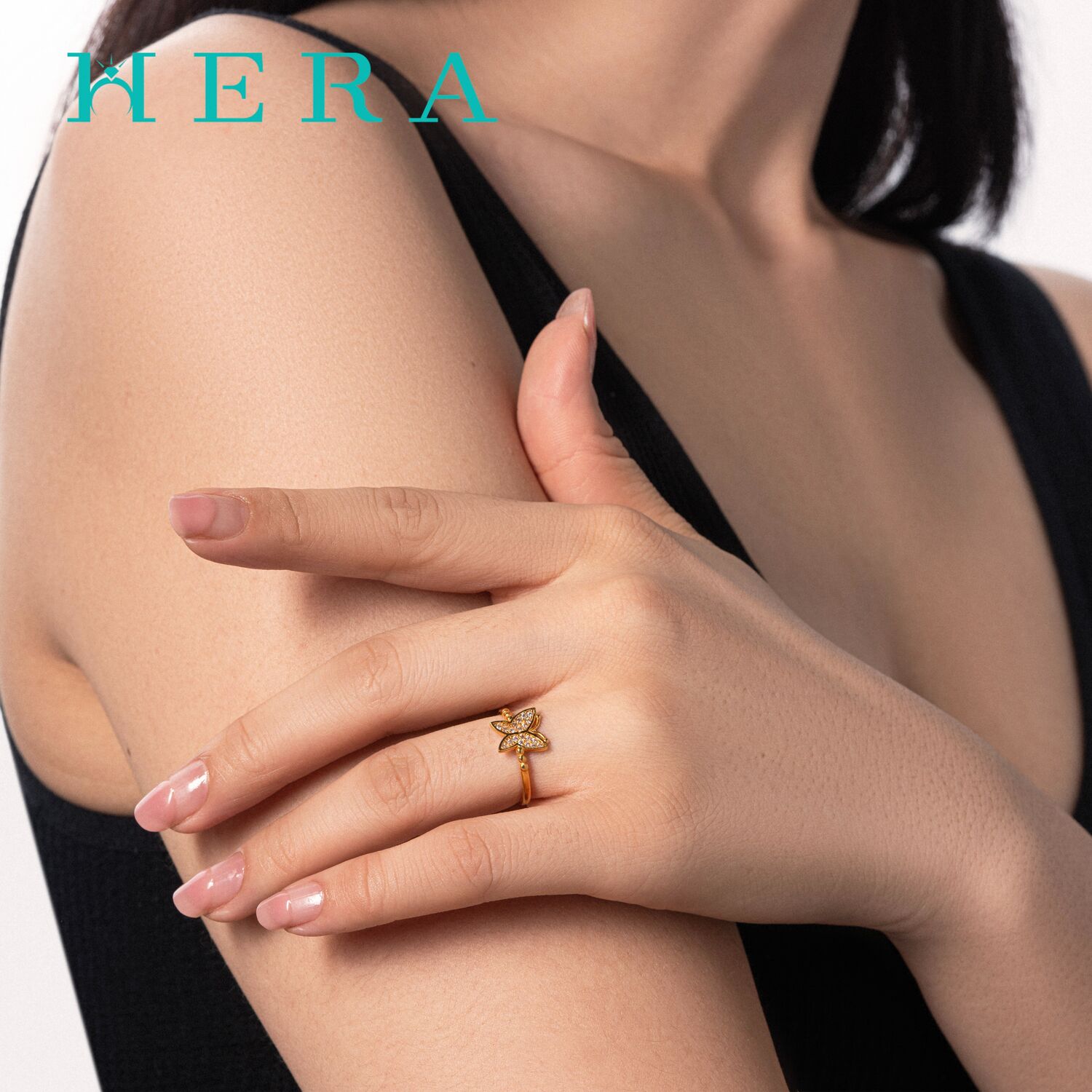 Алтан бөгж /эрвээхий шигтгээтэй/