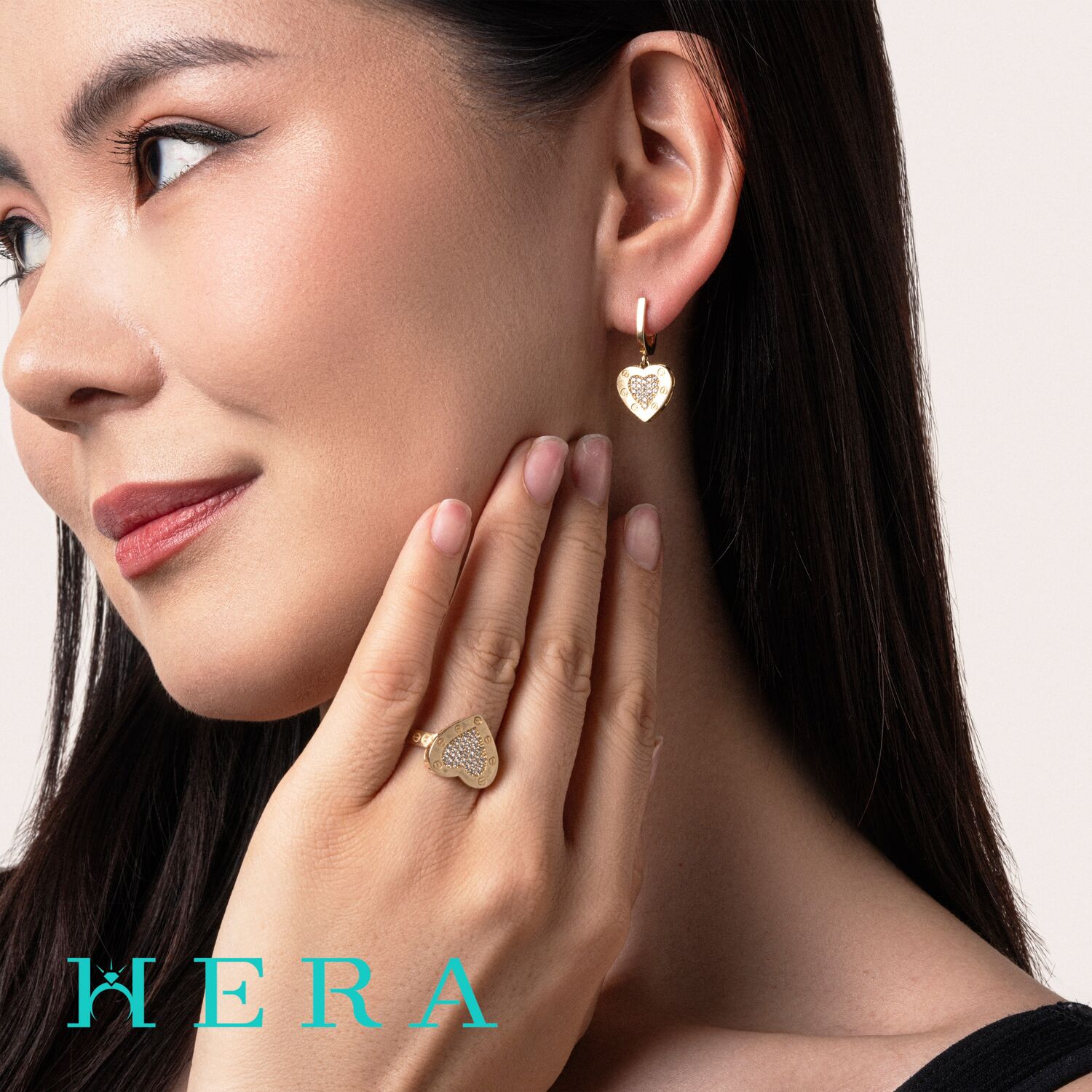 Монетон бөгж /Зүрхтэй/