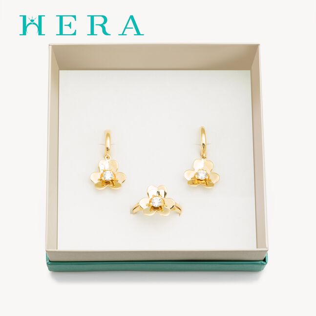 Монет бөгж /Цэцэгтэй/