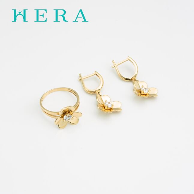 Монет бөгж /Цэцэгтэй/