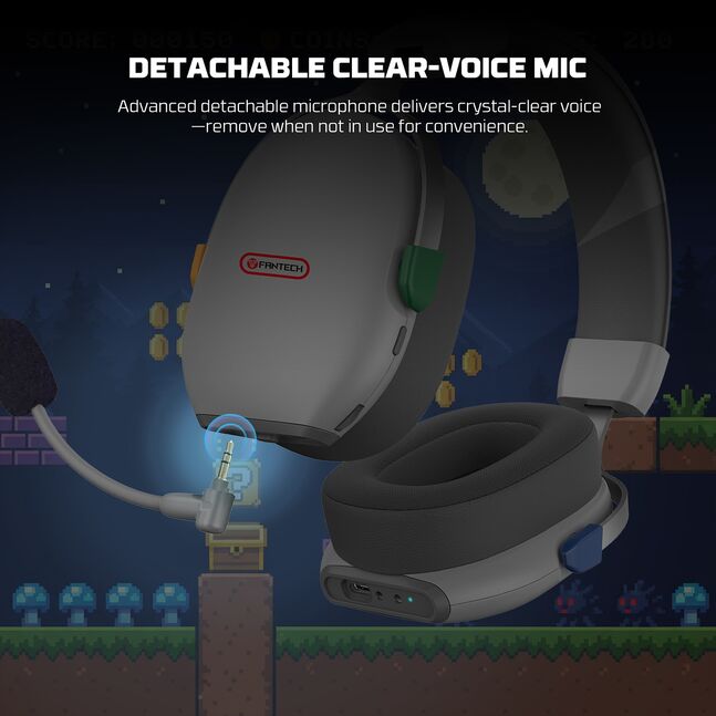 Fantech Carbon Pro WHG06 Multi-Platform Wireless Headset Gray