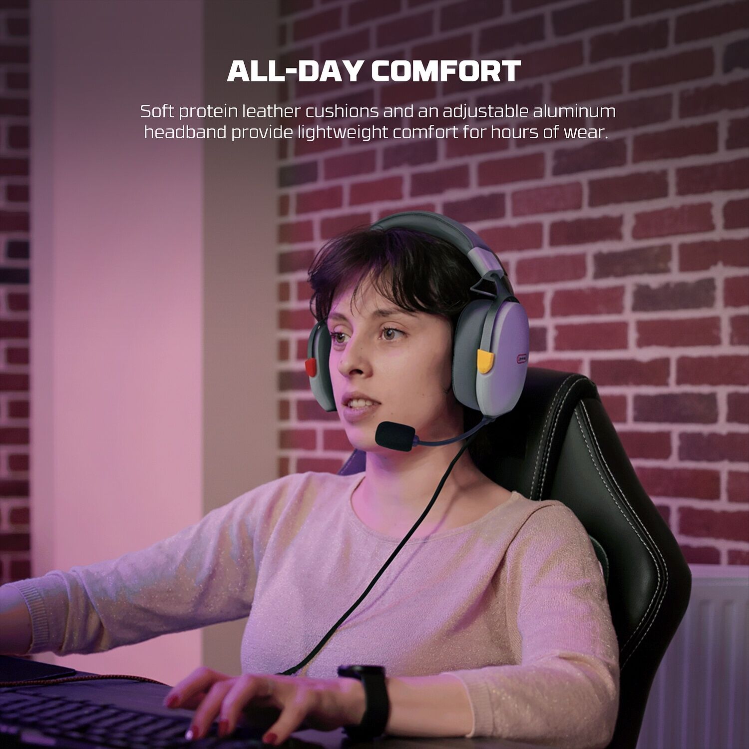 Fantech Carbon Pro WHG06 Multi-Platform Wireless Headset Gray