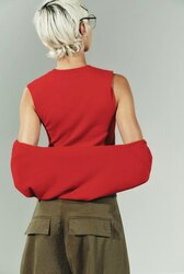 Double layer knit cardigan