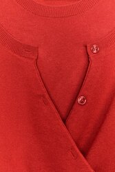 Double layer knit cardigan