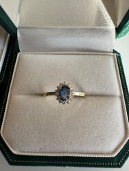 Байгалийн сапфир, диамонд