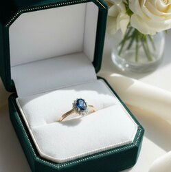 Байгалийн сапфир, диамонд