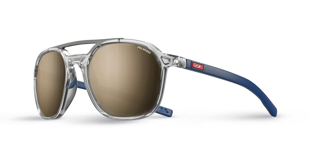 SLACK, Shiny Translucent Gray / Matt Blue, Polarized 3+