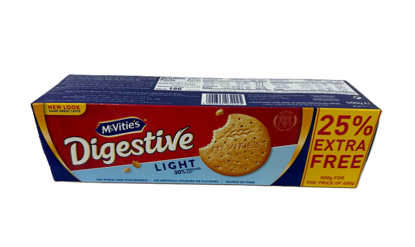 McVities LIGHT TAH.BISK 500G*20