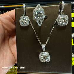 Моиссанит алмаз бөгж ээмэг зүүлт