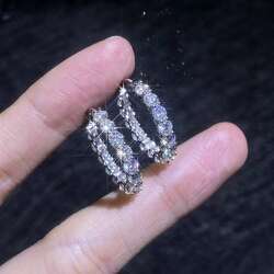 Моиссанит алмазан цагираг ээмэг