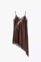 Lace satin dress
