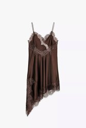 Lace satin dress