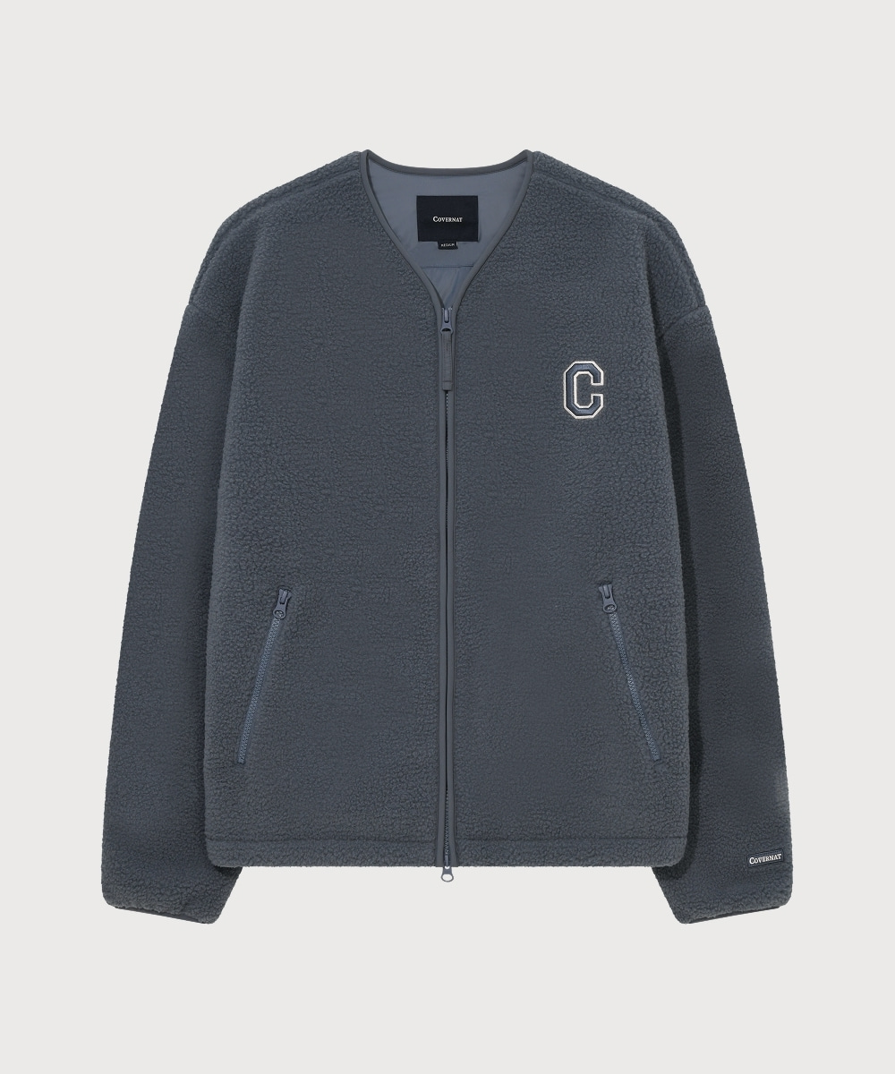 Collarless Sherpa Jacket