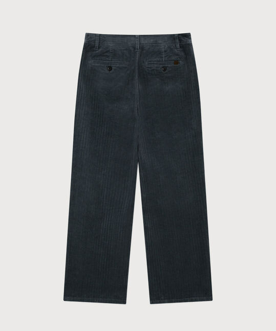 Woman Corduroy Pintuck Pants