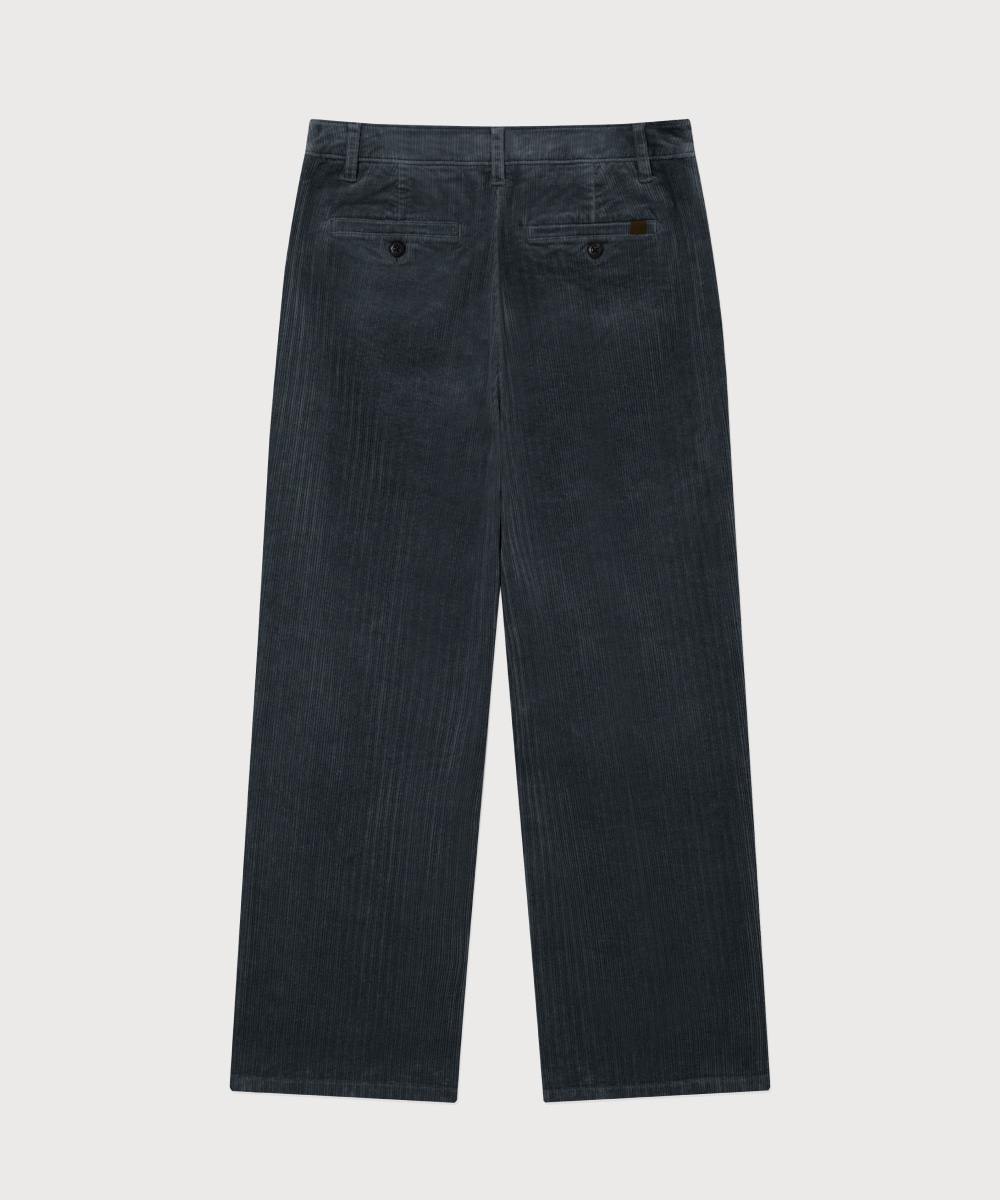 Woman Corduroy Pintuck Pants
