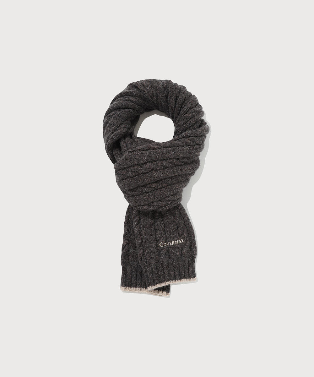 Authentic Lambswool Cable Muffler