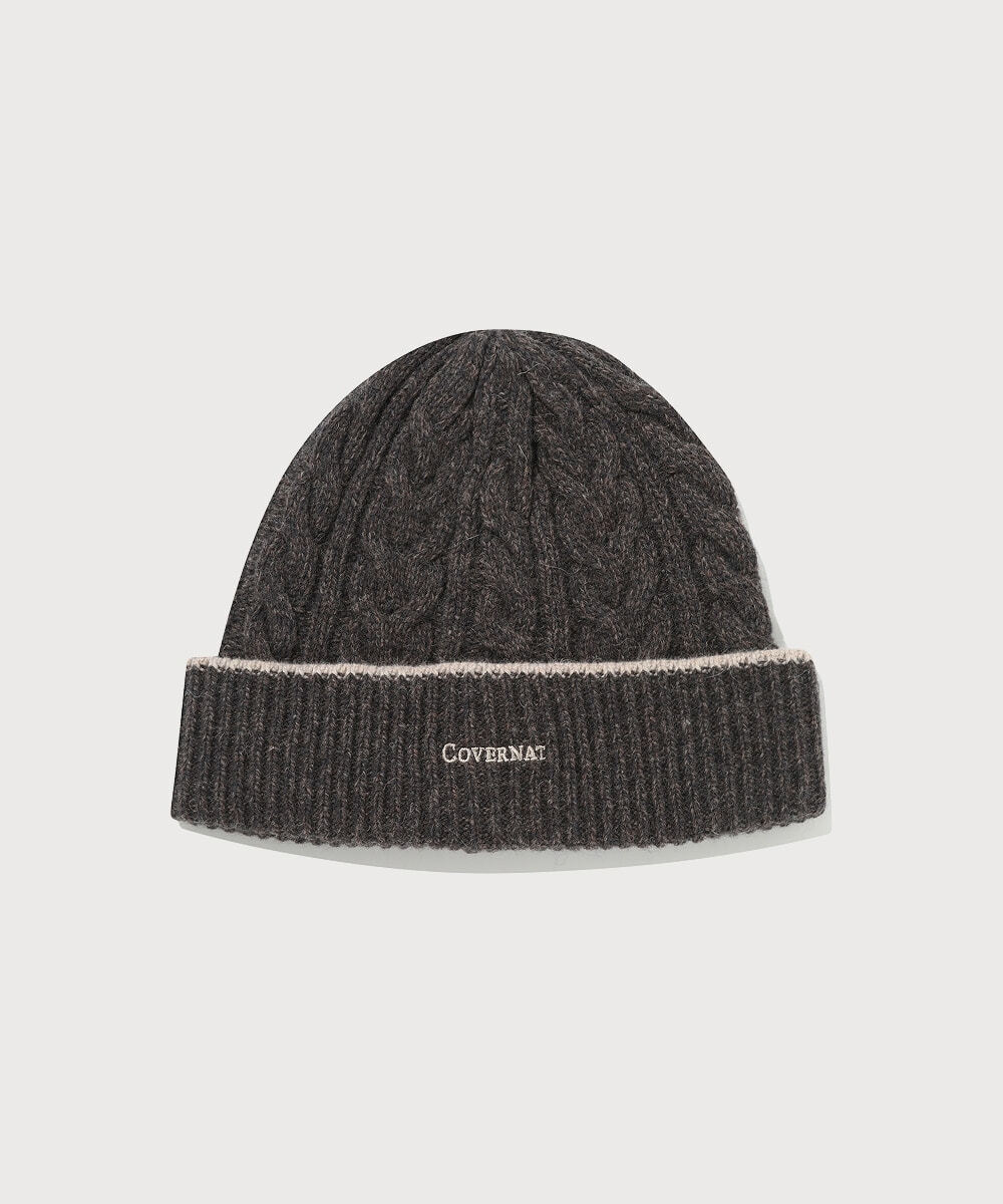 Authentic Lambswool Cable Beanie