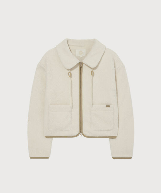 Woman Sherpa Zip Up Jacket