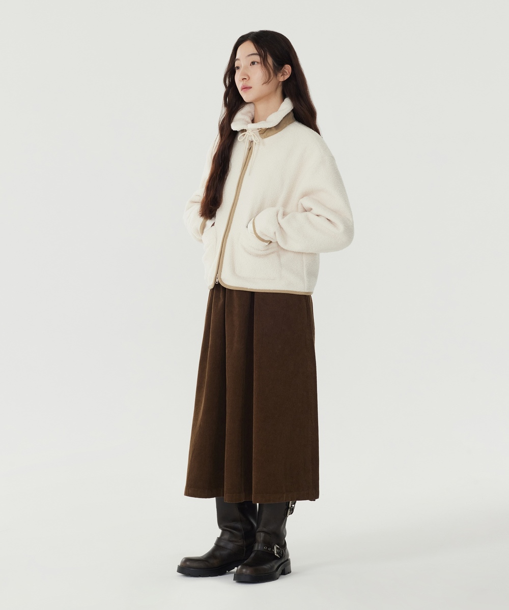 Woman Sherpa Zip Up Jacket