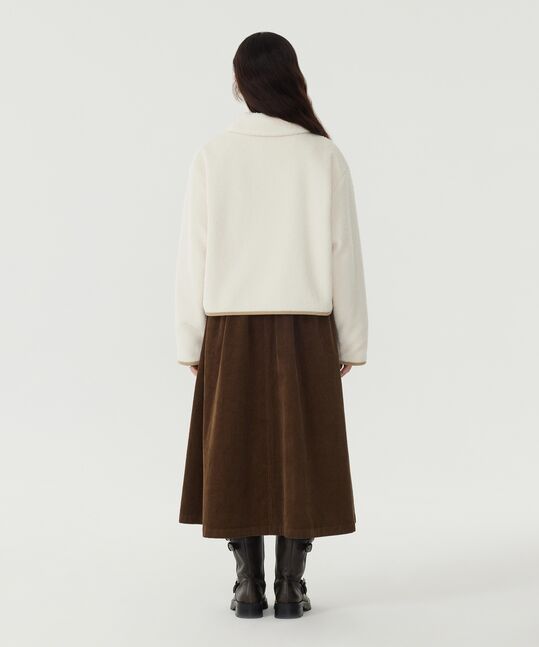 Woman Sherpa Zip Up Jacket