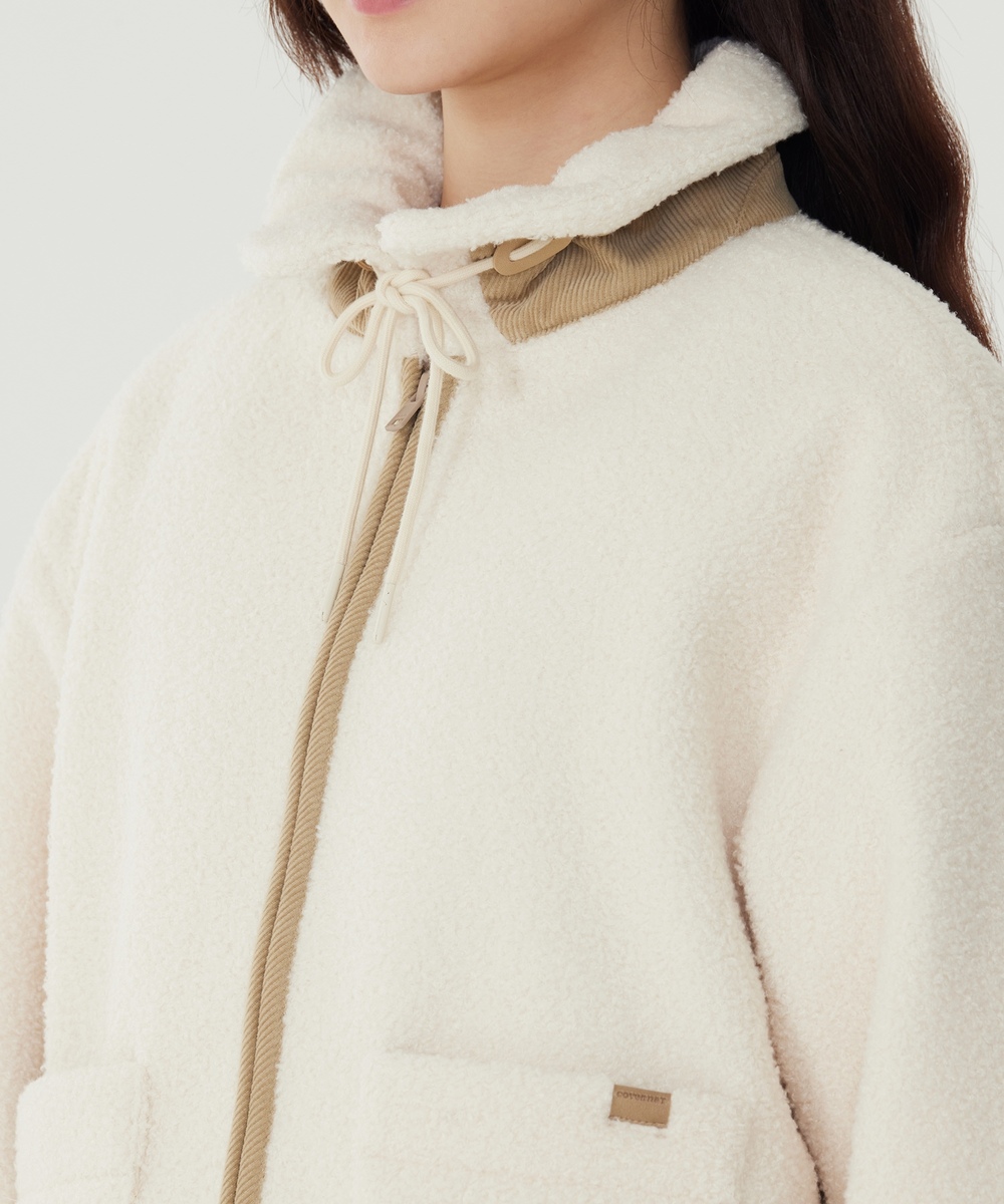 Woman Sherpa Zip Up Jacket