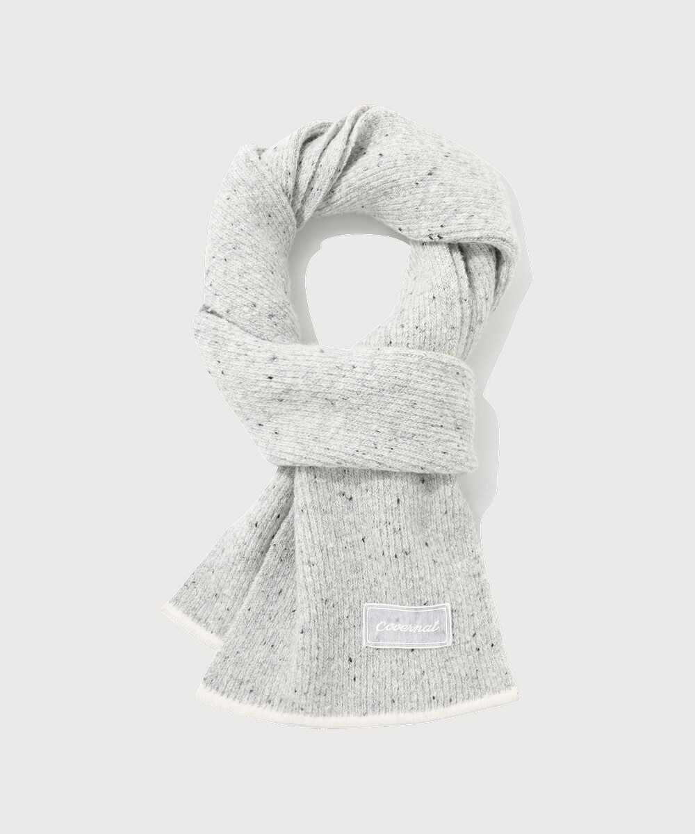 Cloverheart Lambswool Melange Tip Muffler