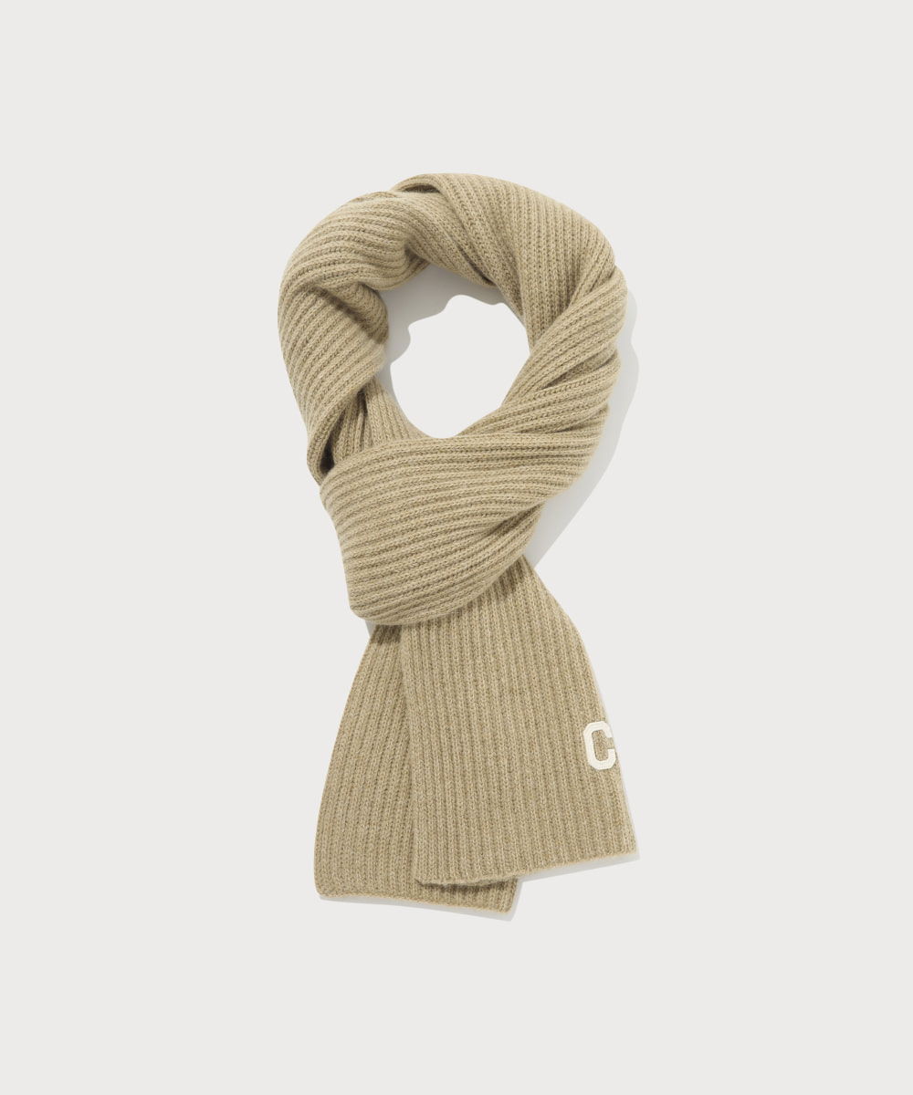 Authentic C Logo Lambswool Muffler