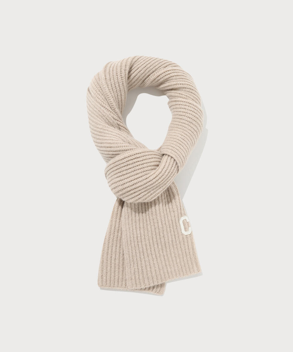 Authentic C Logo Lambswool Muffler