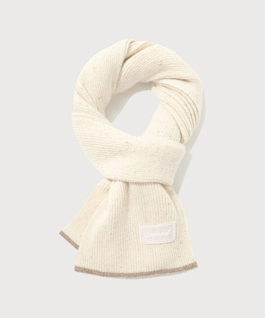 Cloverheart Lambswool Melange Tip Muffler