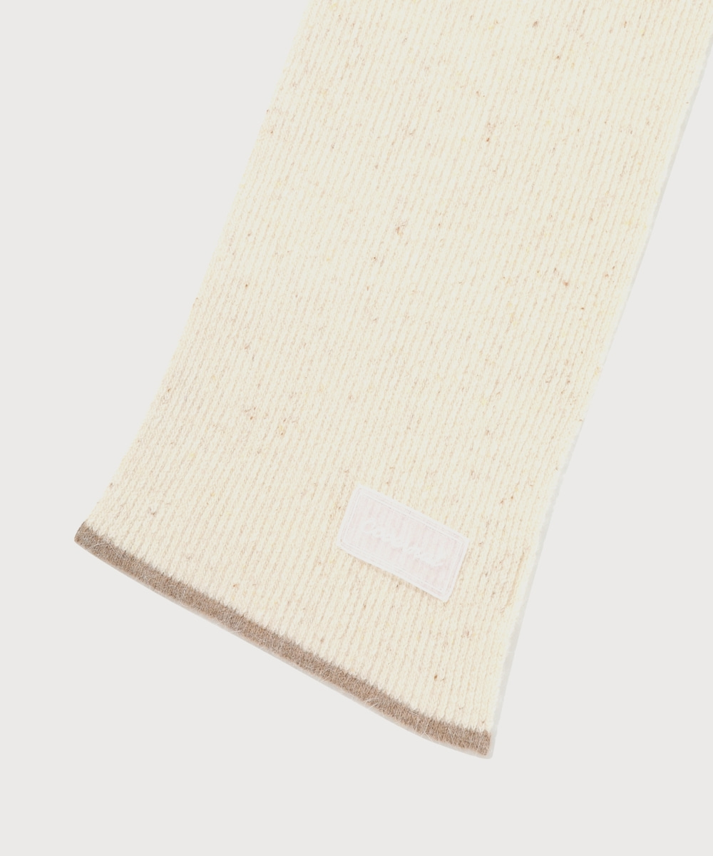 Cloverheart Lambswool Melange Tip Muffler