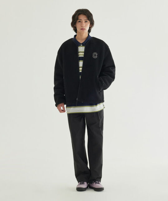 Collarless Sherpa Jacket