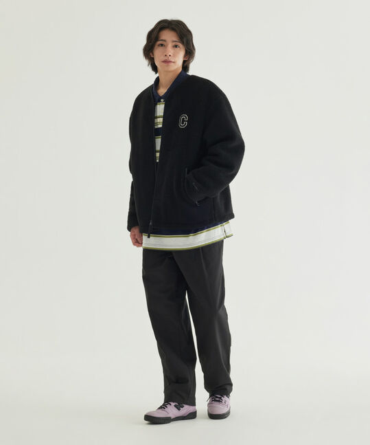 Collarless Sherpa Jacket