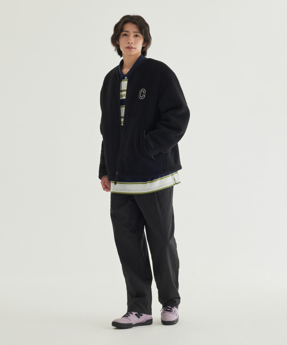 Collarless Sherpa Jacket