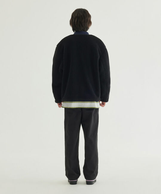 Collarless Sherpa Jacket