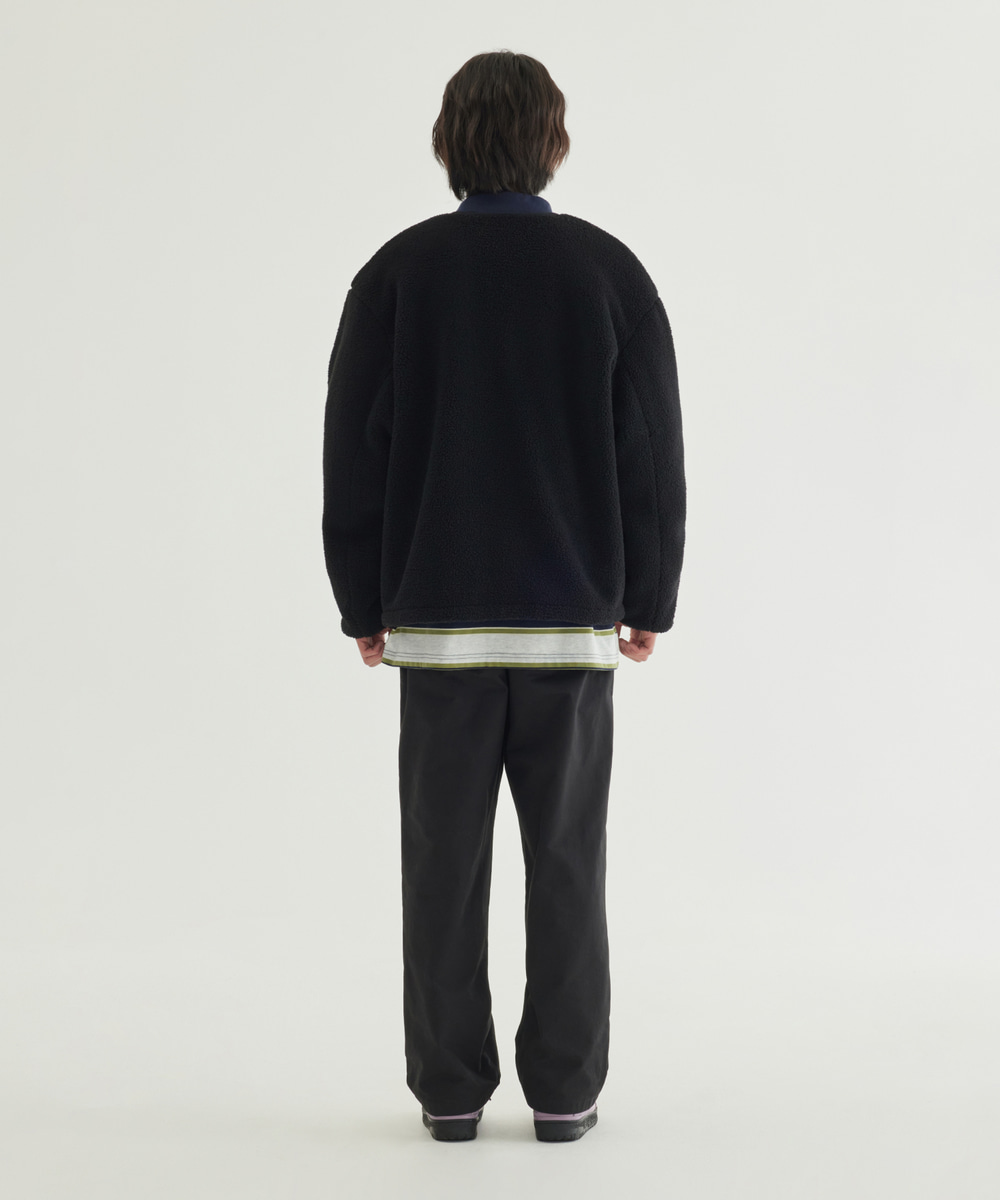 Collarless Sherpa Jacket