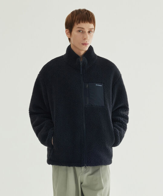 Stand Collar Sherpa Jacket