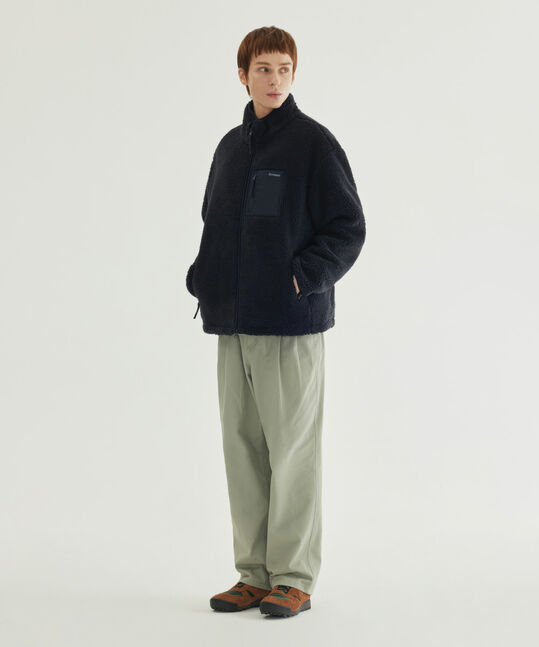 Stand Collar Sherpa Jacket