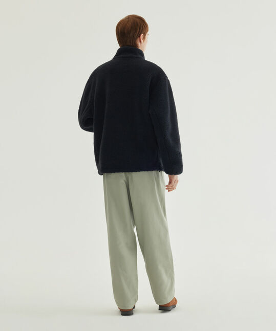 Stand Collar Sherpa Jacket