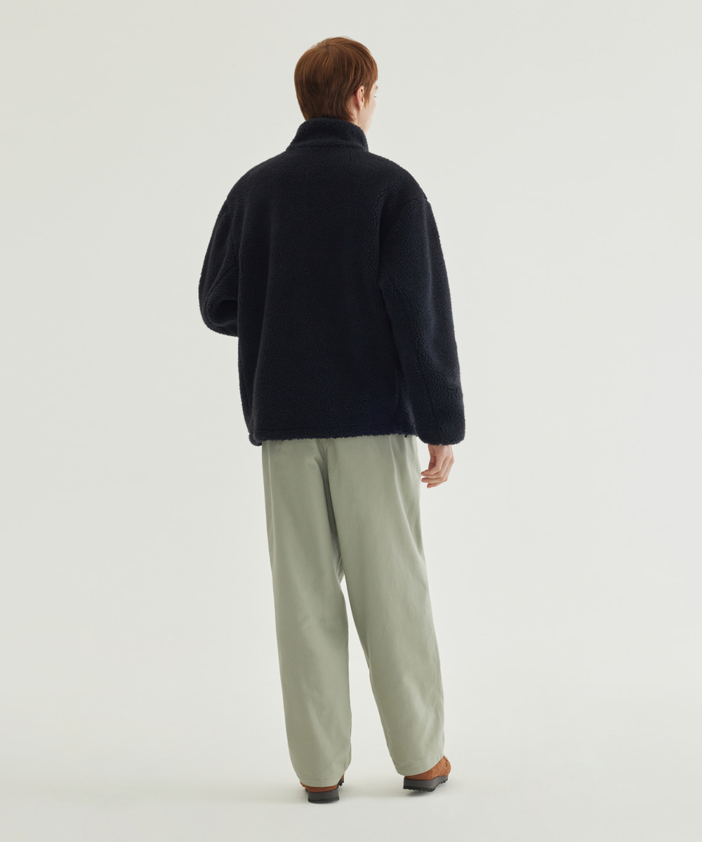 Stand Collar Sherpa Jacket