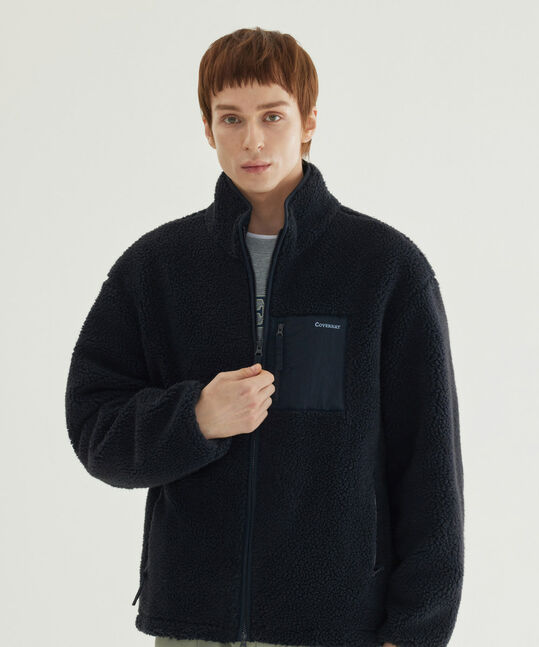 Stand Collar Sherpa Jacket