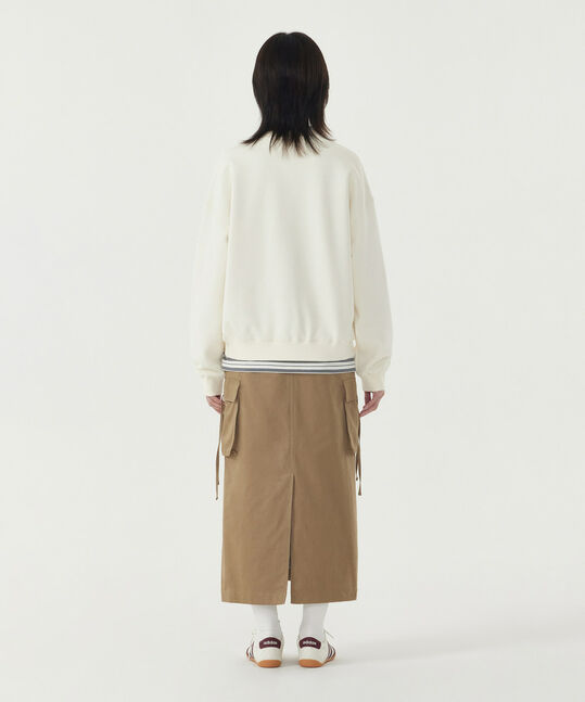 Woman Oversized Enjoy Graphic Brushed Sweatshirt